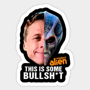 Alien on a mission! Sticker